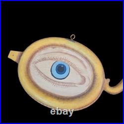 Optometrist Trade Sign Vintage Metal Painted tin 36