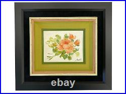 Original Austin Floral Modern Vintage Art Oil Painting on Canvas Signed & Dated