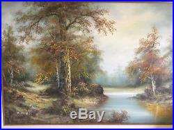 Original C. Inness, Large landscape painting, Clara Inness 1874-1932, Renowned