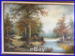 Original C. Inness, Large landscape painting, Clara Inness 1874-1932, Renowned