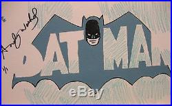 Original, Drawing, Signed Andy Warhol, Batman, comic, 1966, Vintage, Painting, art