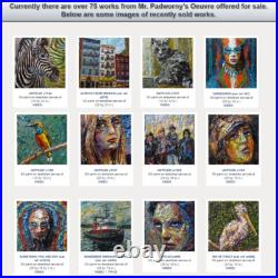 Original Man Male Guy Art Signed Oil Painting Abstract Portrait Vintage For Sale