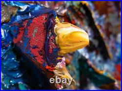 Original Modern Oil? Painting? Vintage? Seascape? Art Signed Abstract Ocean Water A