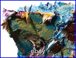 Original Modern Oil? Painting? Vintage? Seascape? Art Signed Abstract Ocean Water A
