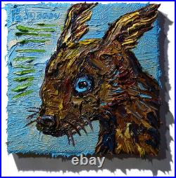 Original Oil? Painting? Vintage? Art? Signed'24 Expressionist Pop Animal Pet Nature