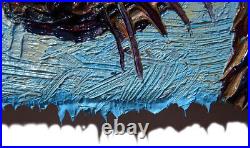Original Oil? Painting? Vintage? Art? Signed'24 Expressionist Pop Animal Pet Nature