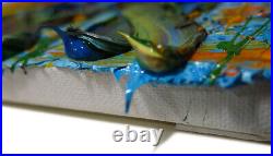 Original Oil? Painting? Vintage? Art? Signed'24 Impressionism Pop Abstract Nature A