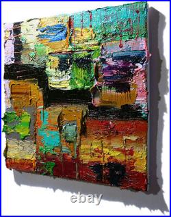 Original Oil? Painting Vintage? Art? Signed'24 Impressionist Abstract Nyc City Pop