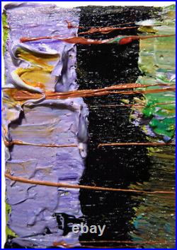 Original Oil? Painting Vintage? Art? Signed'24 Impressionist Abstract Nyc City Pop