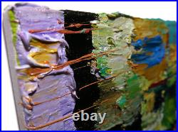 Original Oil? Painting Vintage? Art? Signed'24 Impressionist Abstract Nyc City Pop