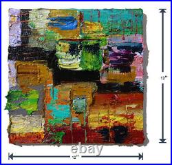 Original Oil? Painting Vintage? Art? Signed'24 Impressionist Abstract Nyc City Pop