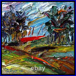 Original Oil? Painting? Vintage? Art? Signed'24 Impressionist Pop Abstract Nature A