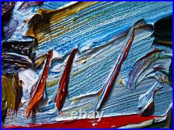 Original Oil? Painting? Vintage? Art? Signed'24 Impressionist Pop Abstract Nature A