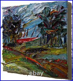 Original Oil? Painting? Vintage? Art? Signed'24 Impressionist Pop Abstract Nature A