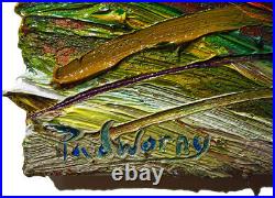 Original Oil? Painting? Vintage? Art? Signed'24 Impressionist Pop Abstract Nature A