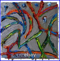 Original Oil? Painting Vintage? Art? Signed'24 Impressionist Trees? Abstract Nature