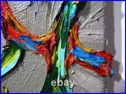 Original Oil? Painting Vintage? Art? Signed'24 Impressionist Trees? Abstract Nature