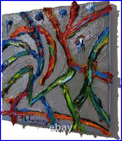 Original Oil? Painting Vintage? Art? Signed'24 Impressionist Trees? Abstract Nature