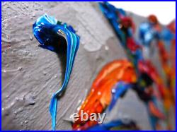 Original Oil? Painting Vintage? Art? Signed'24 Impressionist Trees? Abstract Nature