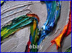 Original Oil? Painting Vintage? Art? Signed'24 Impressionist Trees? Abstract Nature