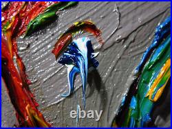 Original Oil? Painting Vintage? Art? Signed'24 Impressionist Trees? Abstract Nature