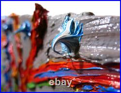 Original Oil? Painting Vintage? Art? Signed'24 Impressionist Trees? Abstract Nature