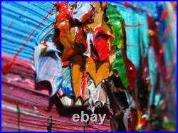 Original Oil? Painting? Vintage? Art? Signed'24 Outsider Abstract Outsider Deco Pop