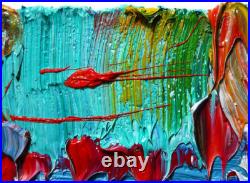Original Oil? Painting? Vintage? Art? Signed'24 Outsider Abstract Outsider Deco Pop