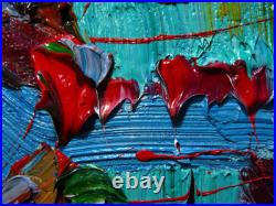 Original Oil? Painting? Vintage? Art? Signed'24 Outsider Abstract Outsider Deco Pop