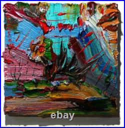 Original Oil? Painting? Vintage? Art? Signed'24 Outsider Abstract Outsider Deco Pop