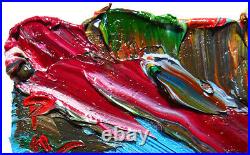 Original Oil? Painting? Vintage? Art? Signed'24 Outsider Abstract Outsider Deco Pop