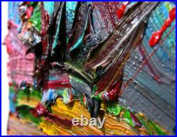 Original Oil? Painting? Vintage? Art? Signed'24 Outsider Abstract Outsider Deco Pop