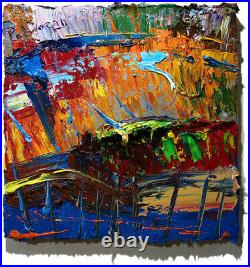 Original Oil? Painting? Vintage? Art? Signed'24 Outsider Abstract Outsider Nature A