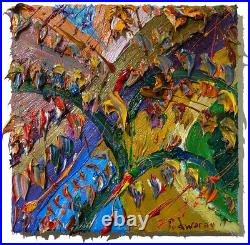 Original Oil? Painting? Vintage? Art? Signed'24 Outsider Abstract Outsider Nature A