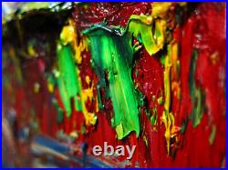 Original Oil? Painting? Vintage? Art? Signed'24 Outsider Abstract Outsider Nature A