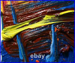 Original Oil? Painting? Vintage? Art? Signed'24 Outsider Abstract Outsider Nature A