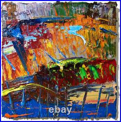 Original Oil? Painting? Vintage? Art? Signed'24 Outsider Abstract Outsider Nature A