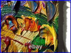 Original Oil? Painting? Vintage? Art? Signed'24 Outsider Abstract Outsider Nature A