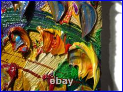 Original Oil? Painting? Vintage? Art? Signed'24 Outsider Abstract Outsider Nature A