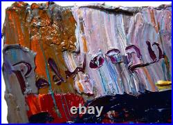 Original Oil? Painting? Vintage? Art? Signed'24 Outsider Abstract Outsider Nature A
