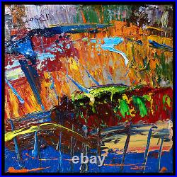 Original Oil? Painting? Vintage? Art? Signed'24 Outsider Abstract Outsider Nature A