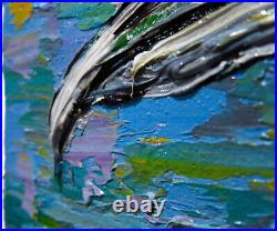 Original Oil? Painting? Vintage? Art? Signed'24 Outsider Bird Nature Animal Realism