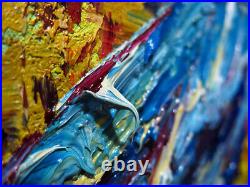 Original Oil? Painting Vintage? Art? Signed'24 Outsider Bird Nature? Animal Realism