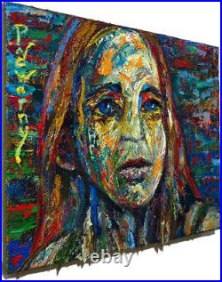 Original Oil? Painting? Vintage? Art? Signed Art Outsider Abstract Expressionist Pop