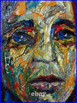 Original Oil? Painting? Vintage? Art? Signed Art Outsider Abstract Expressionist Pop