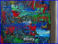 Original Oil? Painting? Vintage? Art? Signed Art Outsider Abstract Expressionist Pop