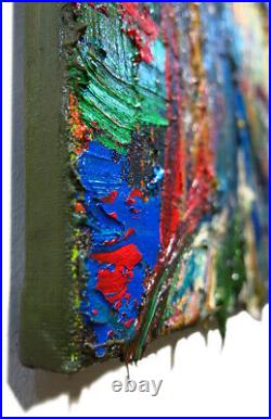 Original Oil? Painting? Vintage? Art? Signed Art Outsider Abstract Expressionist Pop