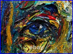Original Oil? Painting? Vintage? Art? Signed Art Outsider Abstract Expressionist Pop