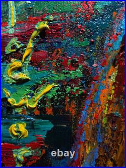 Original Oil? Painting? Vintage? Art? Signed Art Outsider Abstract Expressionist Pop