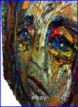 Original Oil? Painting? Vintage? Art? Signed Art Outsider Abstract Expressionist Pop